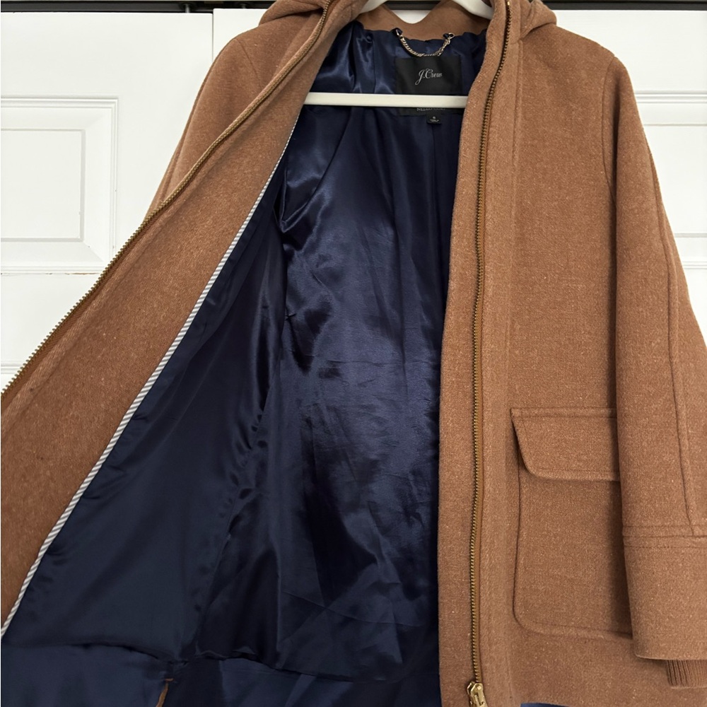 J. Crew Brown Hooded Jacket - Picture 4 of 5
